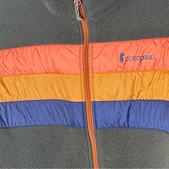 Cotopaxi jacket fleece “Teca” sz Large gray full zip women’s striped - Picture 4 of 7